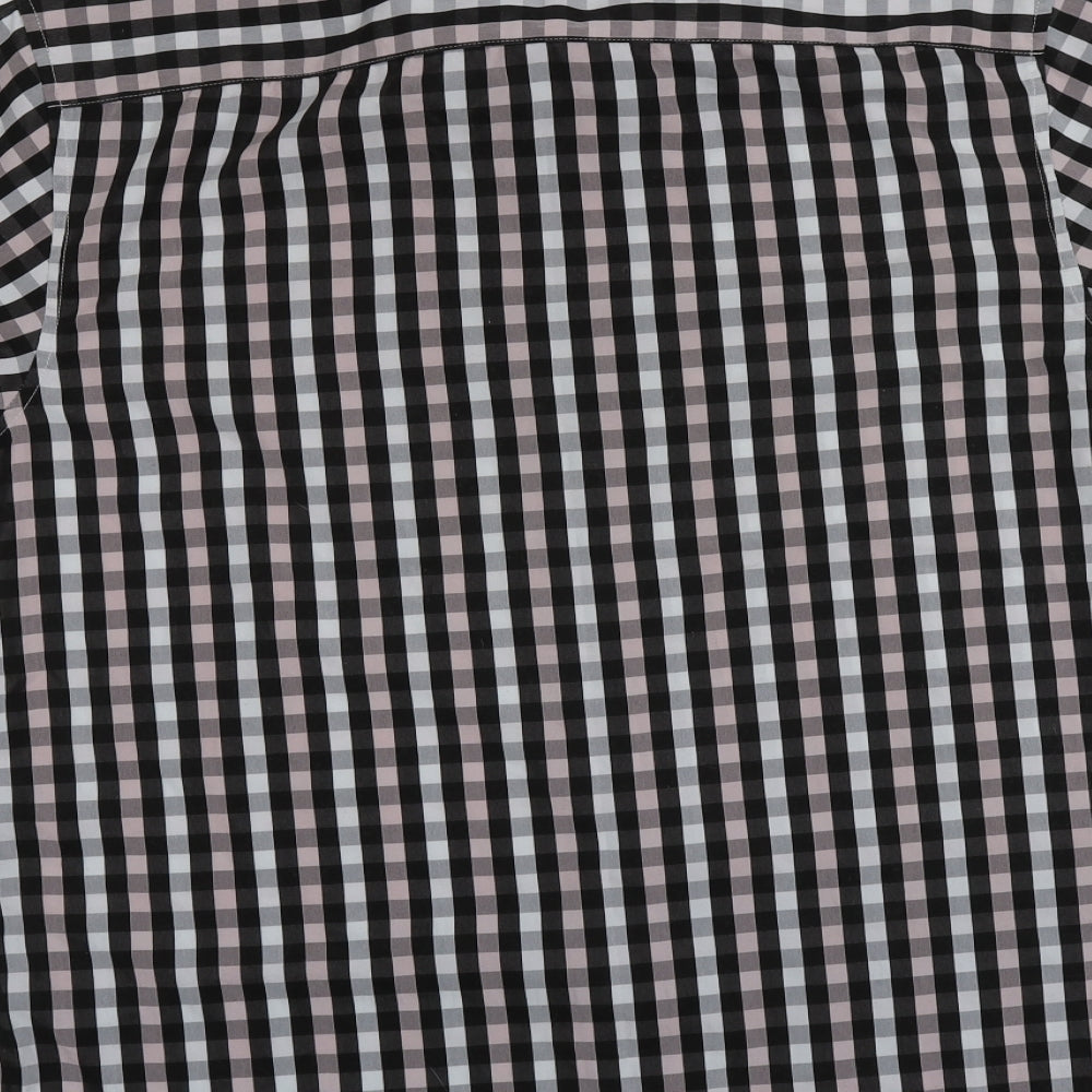 Mens UK Size L Dunnes Stores Multicoloured  Button-Up Short Sleeve Casual Shirt