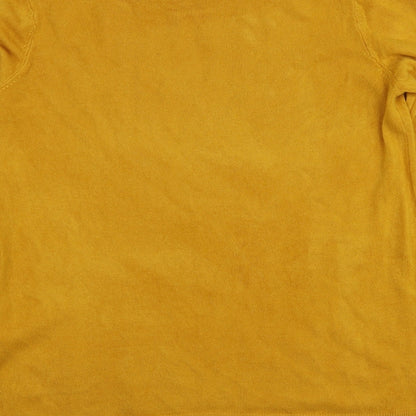 Primark Womens Yellow Round Neck  Acrylic Pullover Jumper Size S