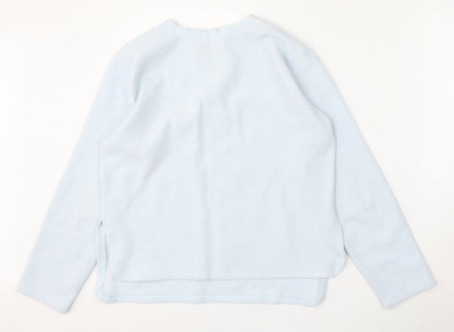 Per Una Womens Blue  Polyester Pullover Sweatshirt Size M