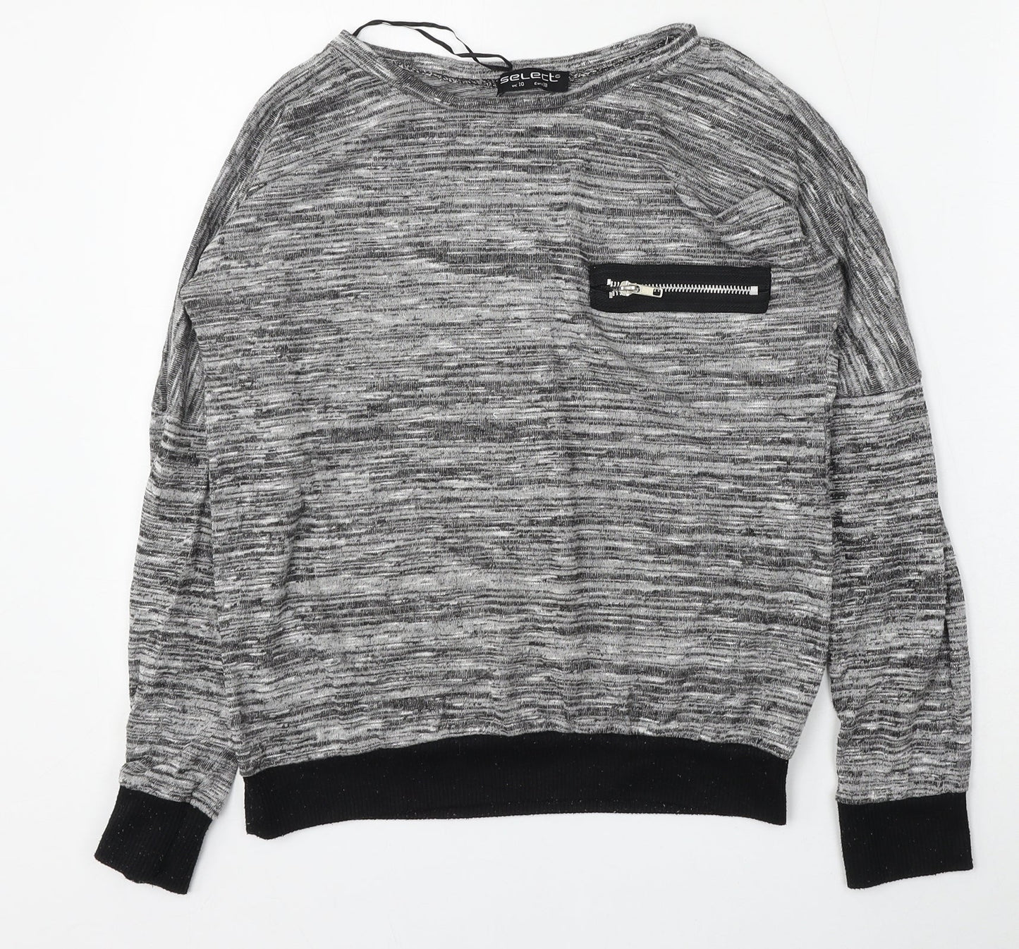 Womens UK Size 10 Select Grey Pullover Jumper