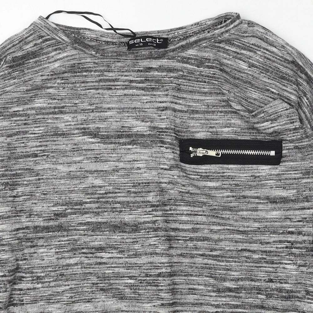 Womens UK Size 10 Select Grey Pullover Jumper
