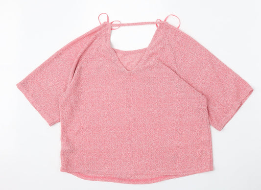 Womens UK Size 8 New Look Pink Cardigan Jumper