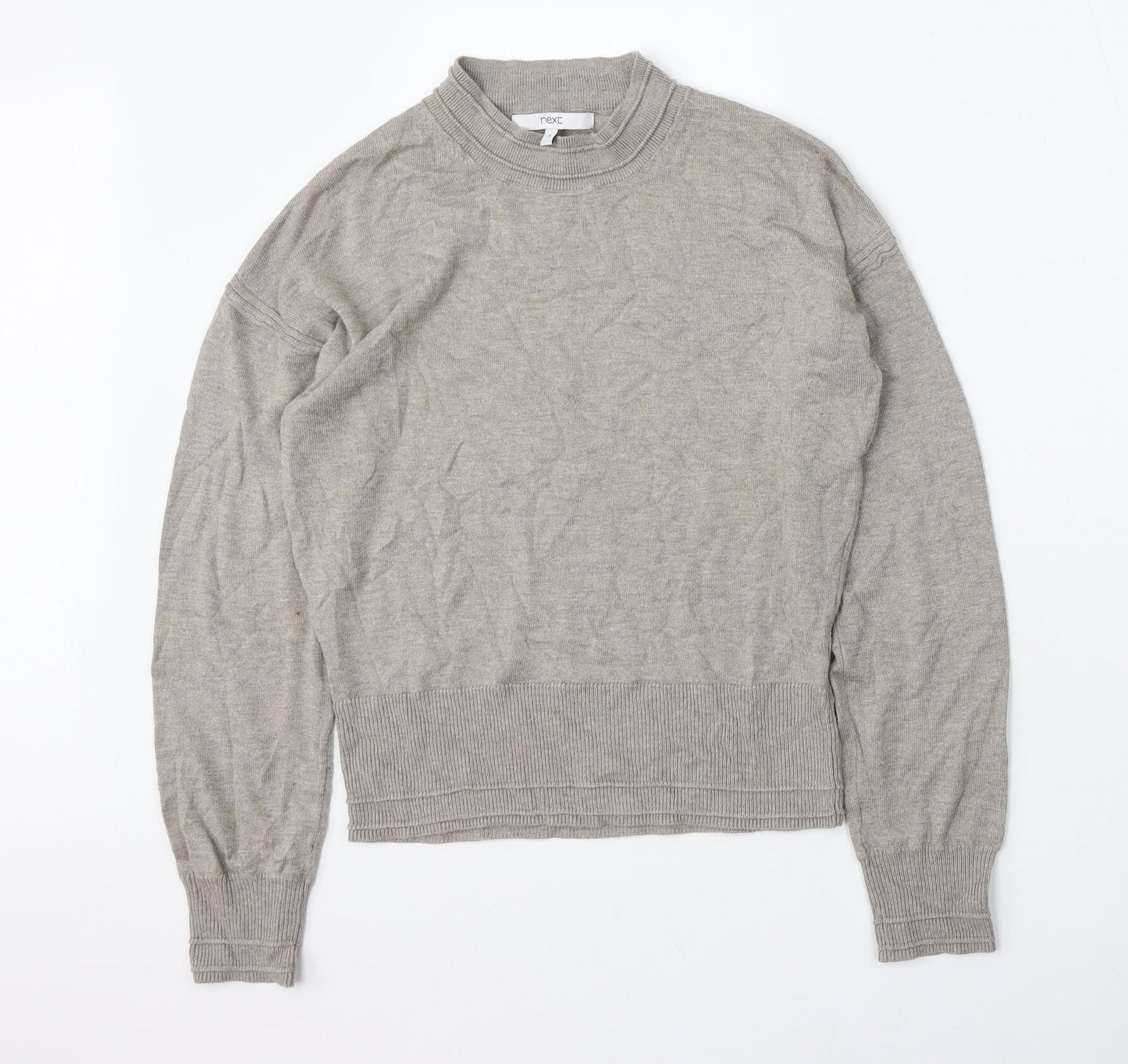 Womens UK Size 8 NEXT Beige Pullover Jumper