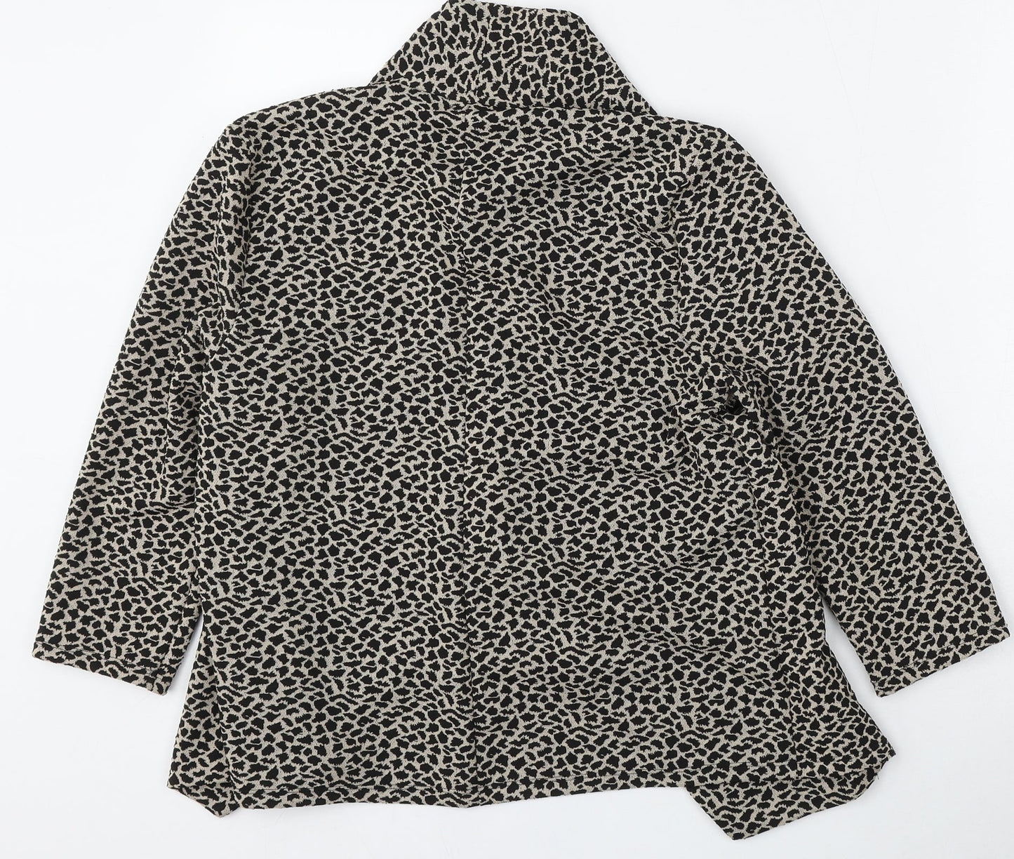 George Womens Multicoloured V-Neck Animal Print Polyester Cardigan Jumper Size 10