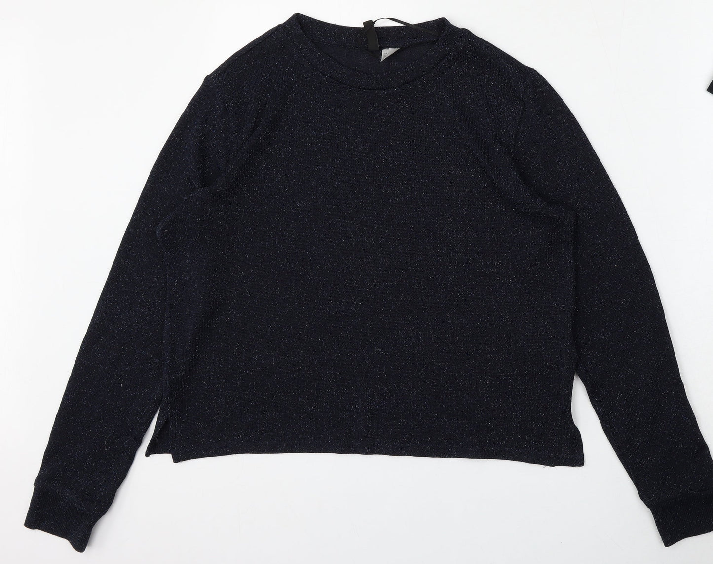 Womens UK Size M Divided Blue Pullover Jumper