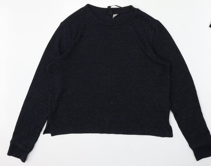 Womens UK Size M Divided Blue Pullover Jumper
