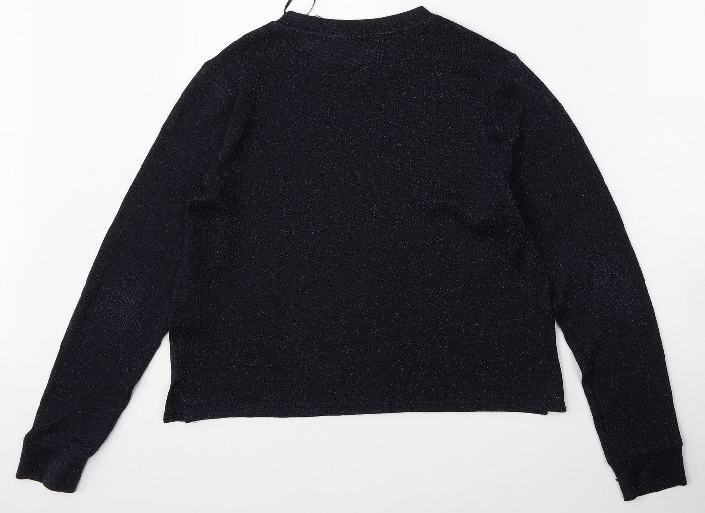 Womens UK Size M Divided Blue Pullover Jumper