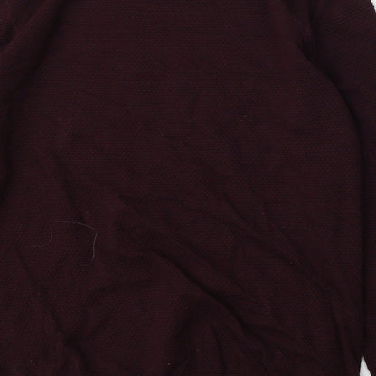 Matalan Mens Red Round Neck  Cotton Pullover Jumper Size L