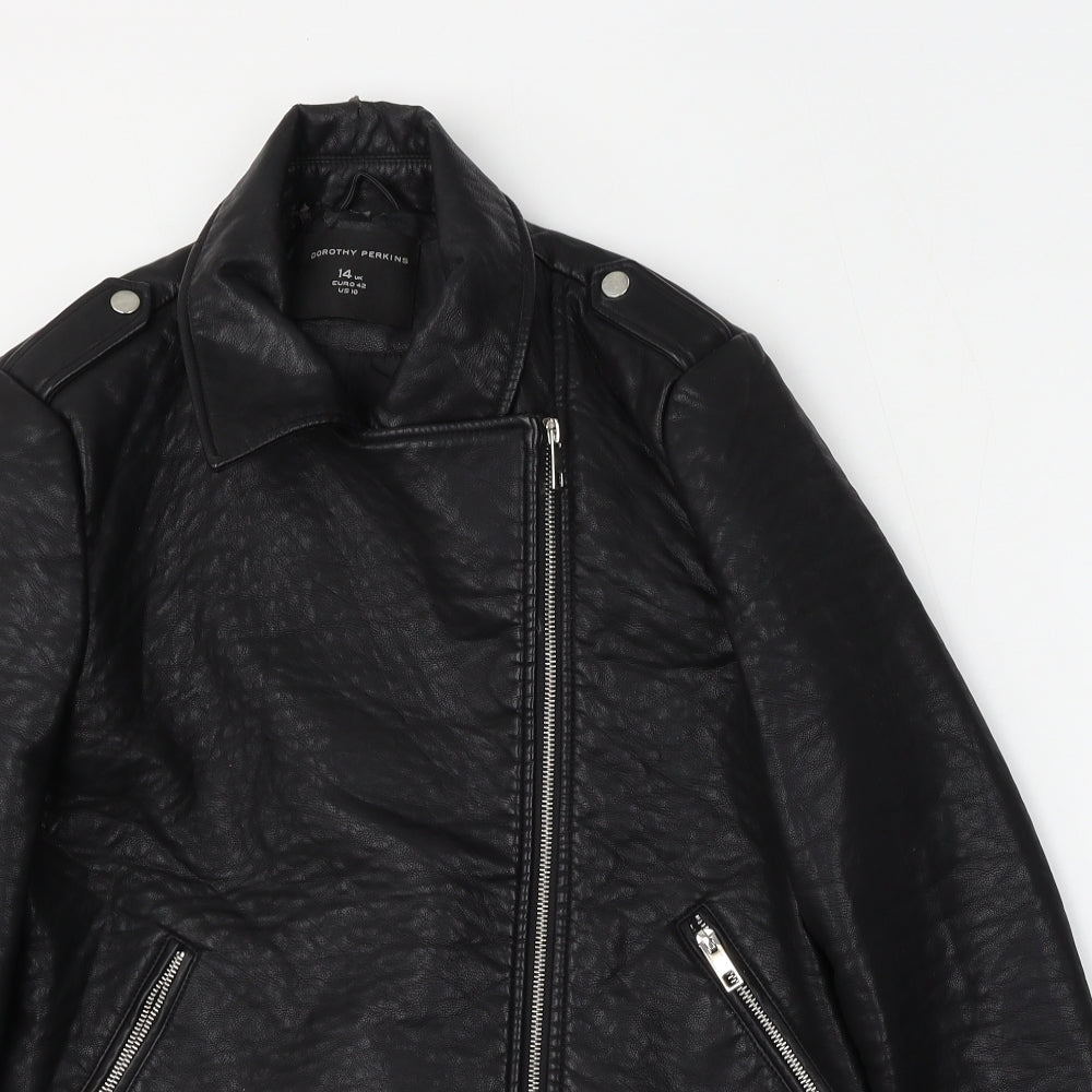 Womens UK Size 14 Dorothy Perkins Black Jacket