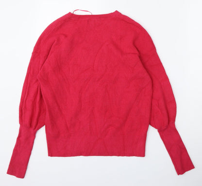 Womens UK Size S Marks and Spencer Pink Pullover Jumper