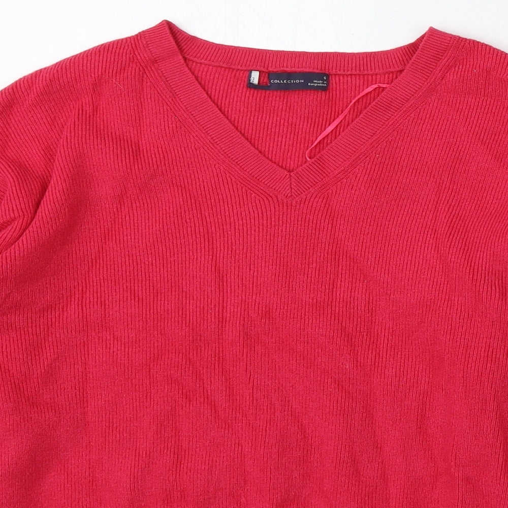 Womens UK Size S Marks and Spencer Pink Pullover Jumper