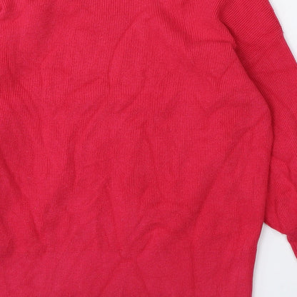 Womens UK Size S Marks and Spencer Pink Pullover Jumper