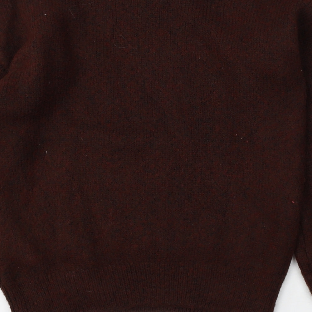 Womens UK Size S Papaya Brown Pullover Jumper