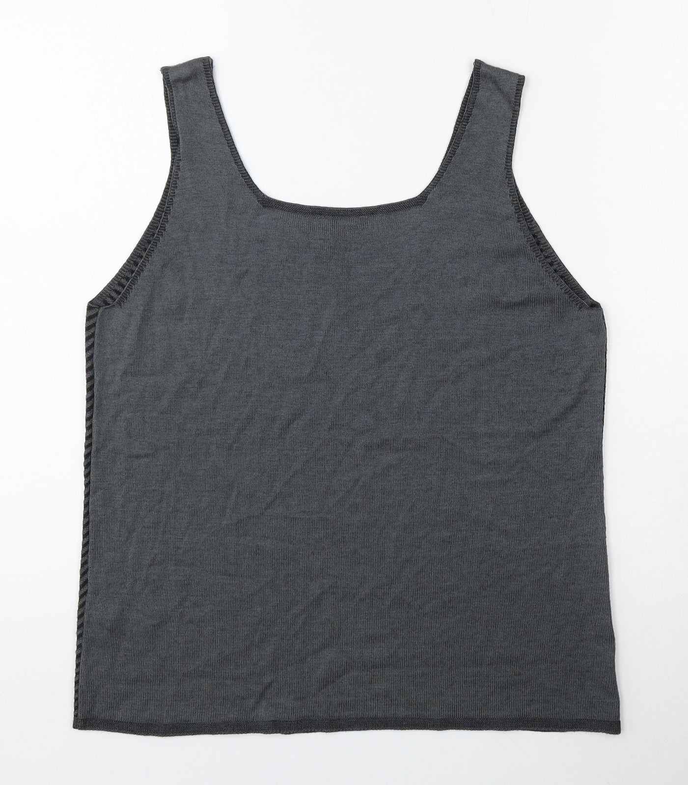Womens UK Size 16 Per Una Grey Vest Jumper