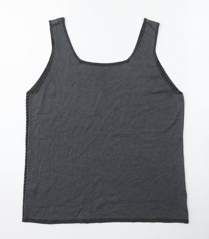 Womens UK Size 16 Per Una Grey Vest Jumper