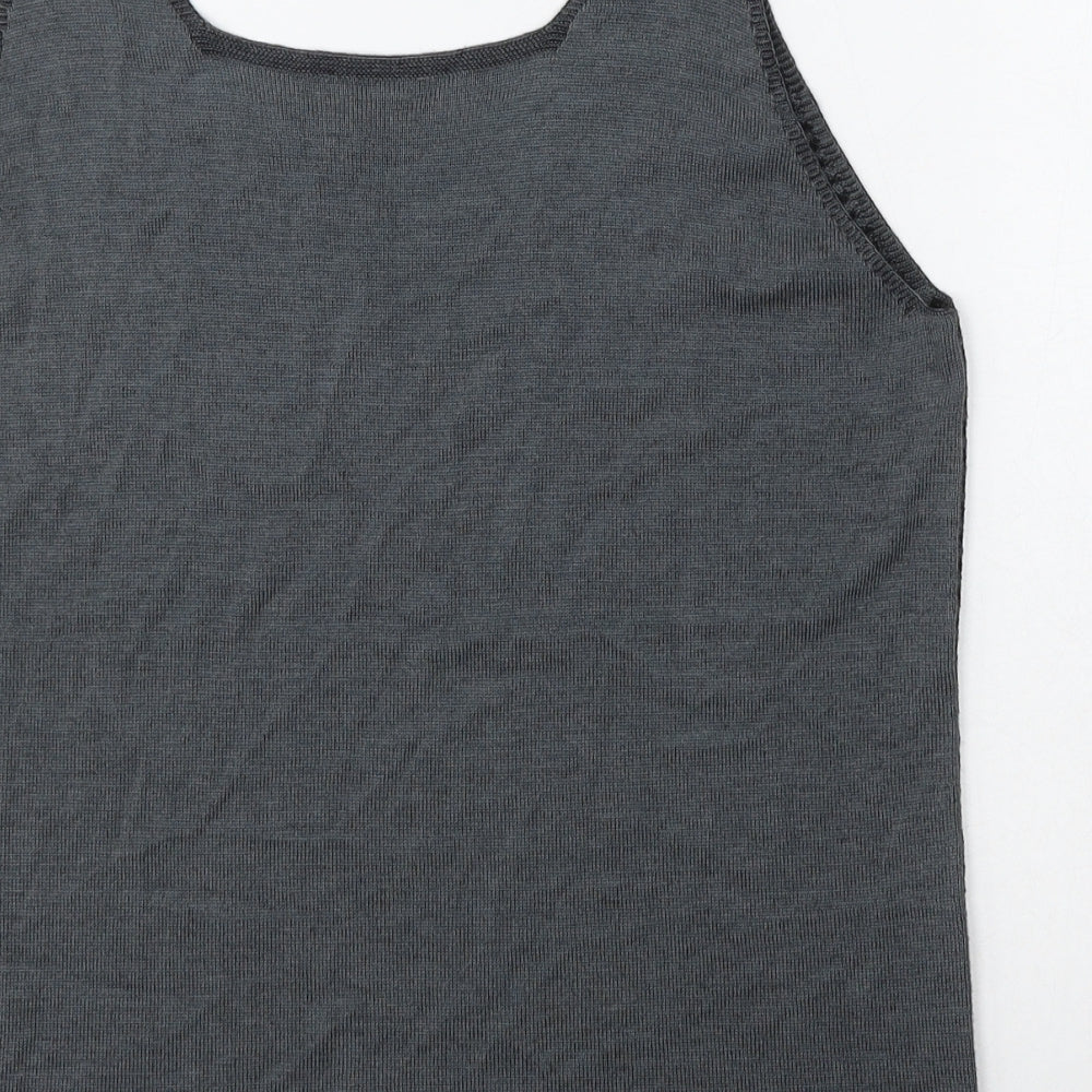 Womens UK Size 16 Per Una Grey Vest Jumper