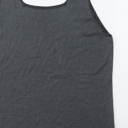 Womens UK Size 16 Per Una Grey Vest Jumper