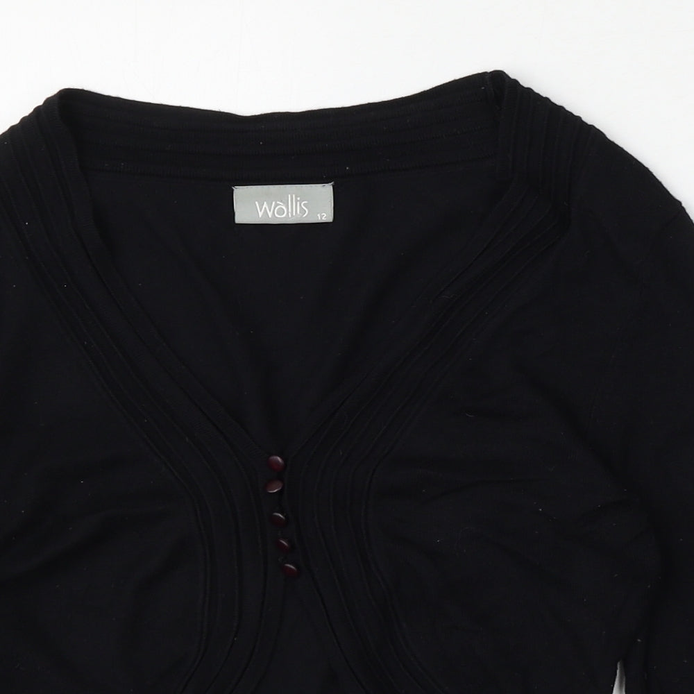 Walls Womens Blue V-Neck  Viscose Cardigan Jumper Size 12