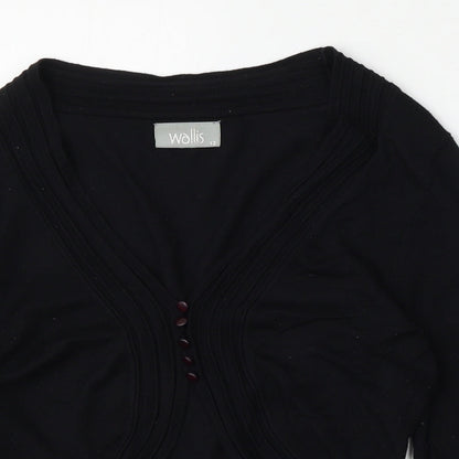 Walls Womens Blue V-Neck  Viscose Cardigan Jumper Size 12