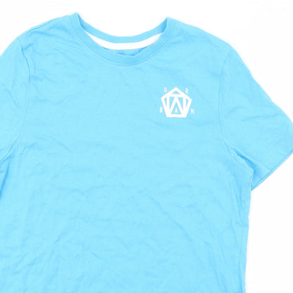 Florence + Fred Boys Blue  Cotton Jersey T-Shirt Size 11-12 Years Round Neck