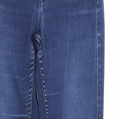 Only Womens Blue  Cotton Skinny Jeans Size 6 L28 in Slim Zip