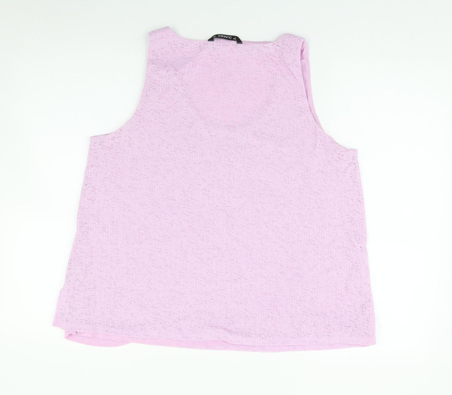 Dunnes Womens Pink  Polyester Camisole T-Shirt Size 14 Scoop Neck