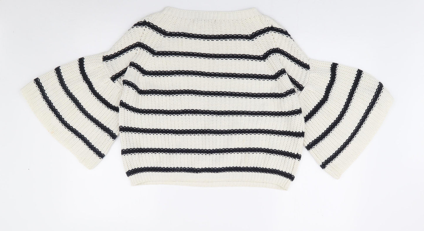 Womens UK Size S Marks and Spencer Ivory Pullover Jumper