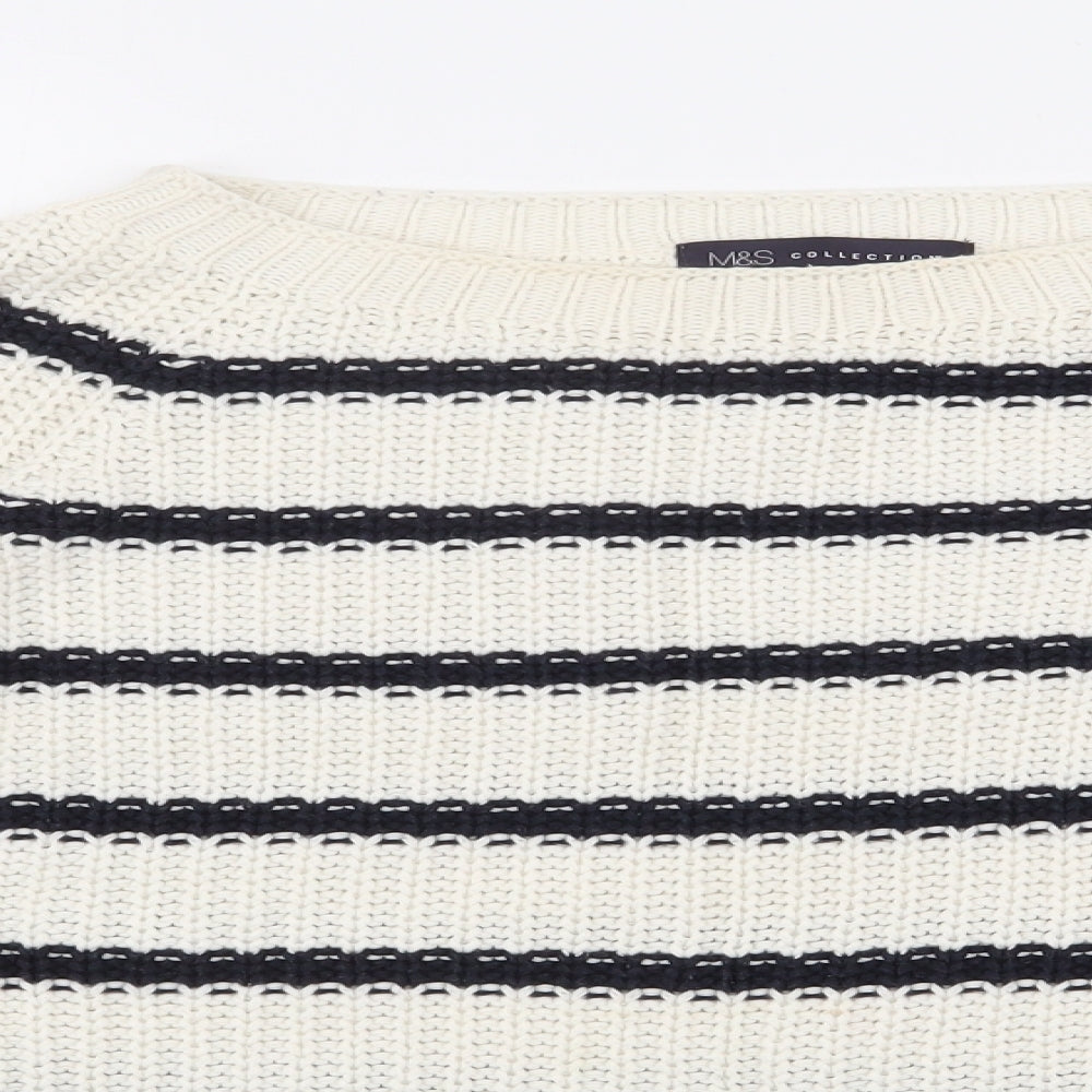 Womens UK Size S Marks and Spencer Ivory Pullover Jumper