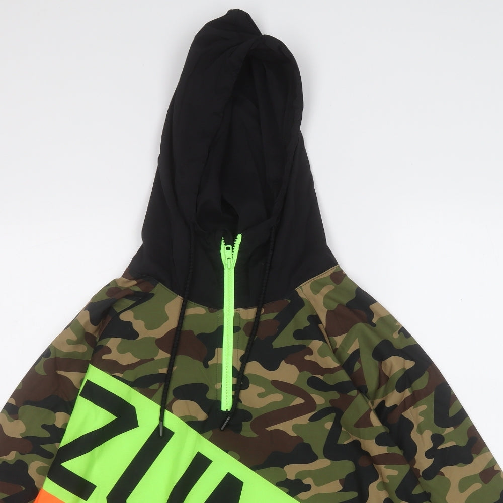 Mens UK Size M WE AR Multicoloured Windbreaker Coat