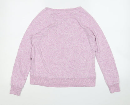 Dunnes Stores Girls Pink Round Neck  Viscose Pullover Jumper Size L   - One of a kind