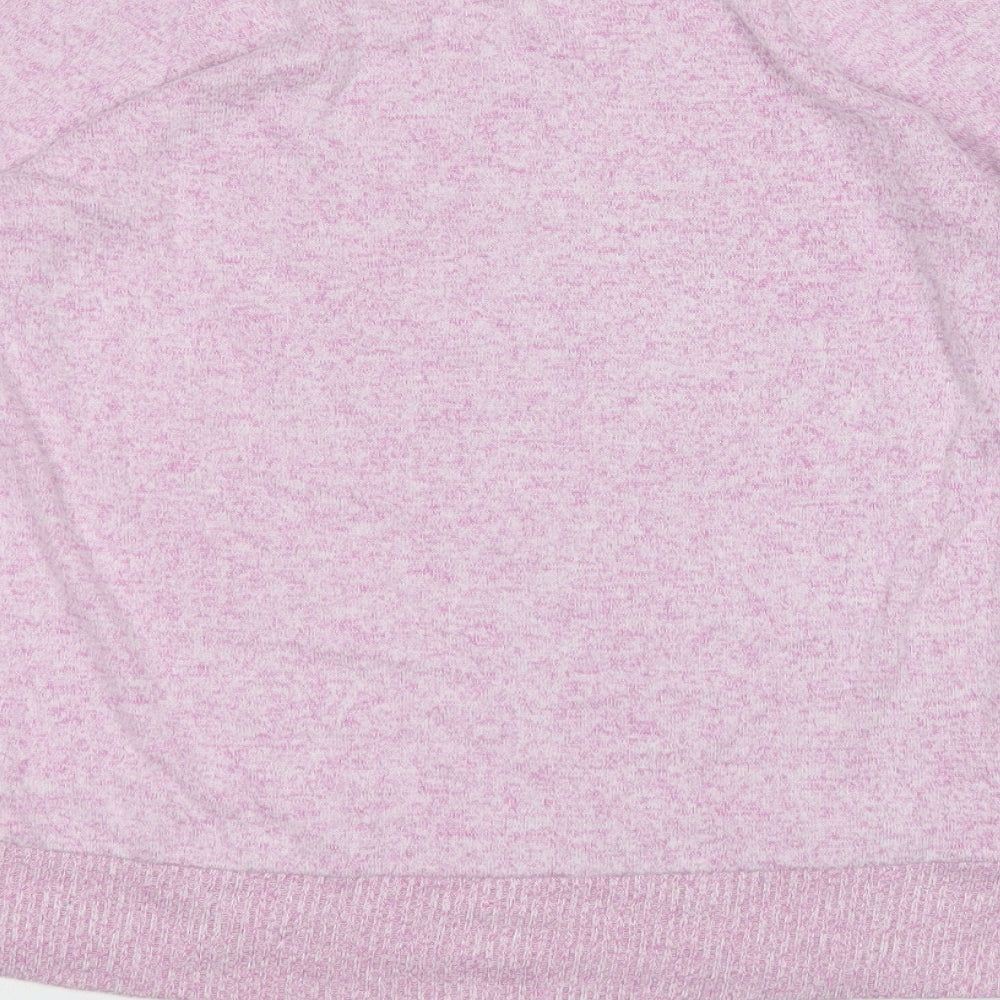Dunnes Stores Girls Pink Round Neck  Viscose Pullover Jumper Size L   - One of a kind