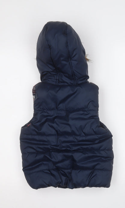 F&F Womens Blue   Gilet Coat