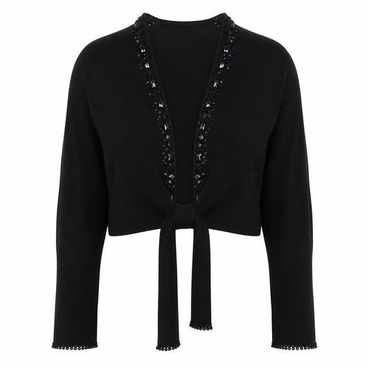 Womens UK Size 14 EAST Black Cardigan Jumper