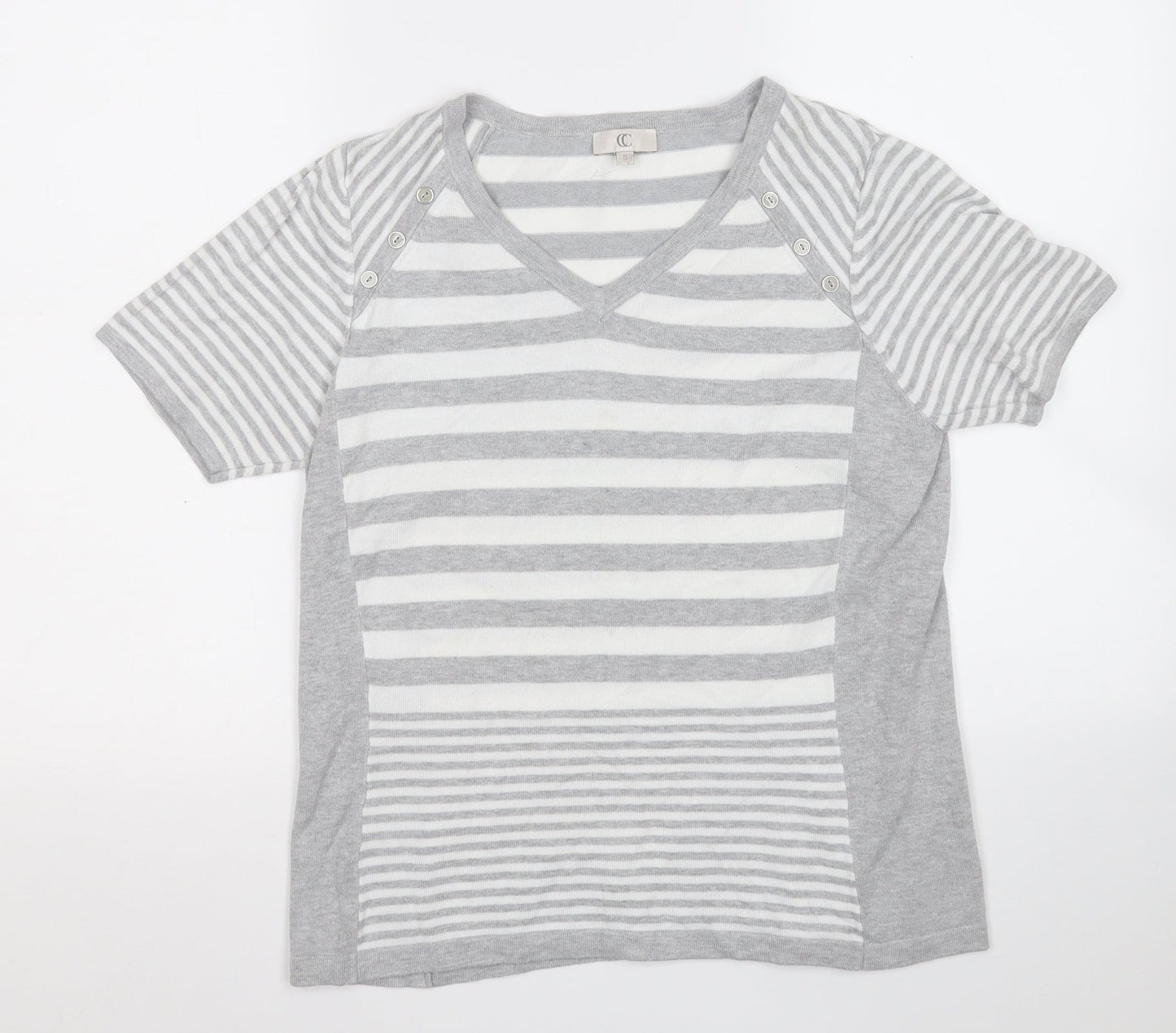 Womens UK Size S CC Grey Pullover Jumper