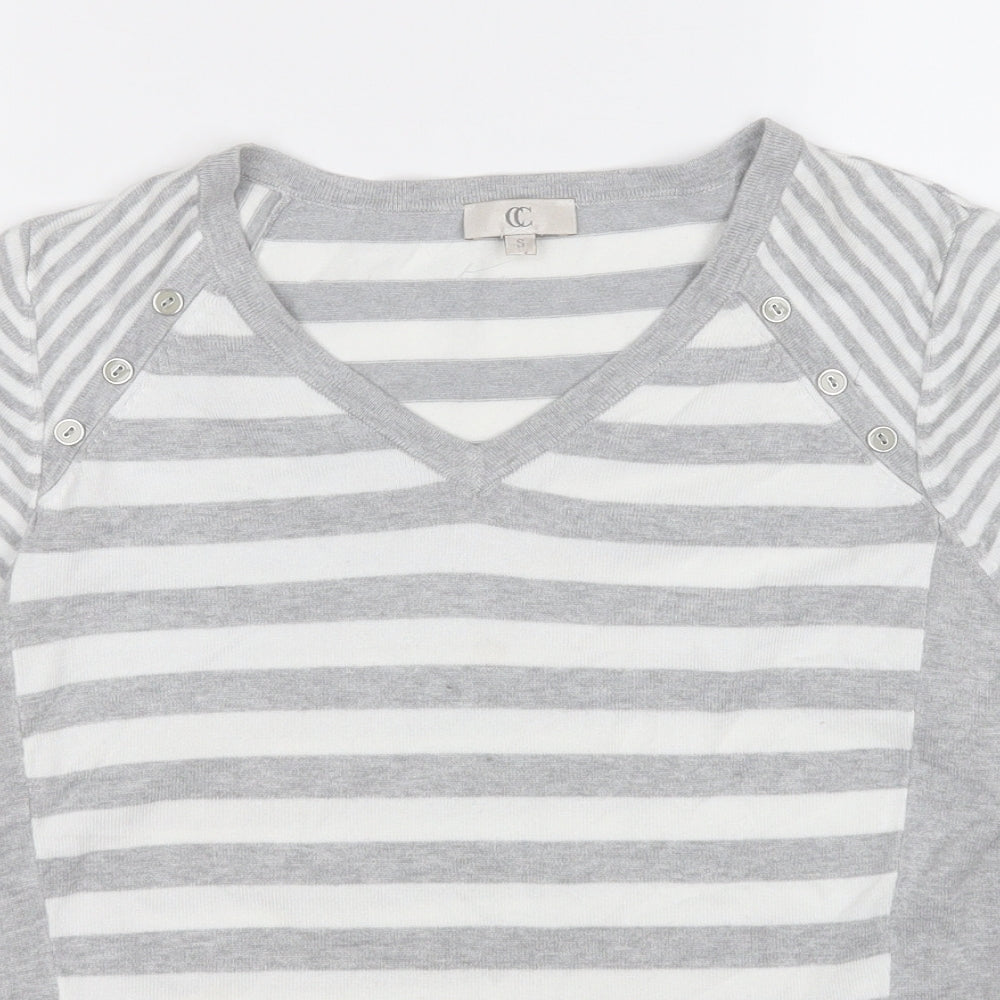 Womens UK Size S CC Grey Pullover Jumper