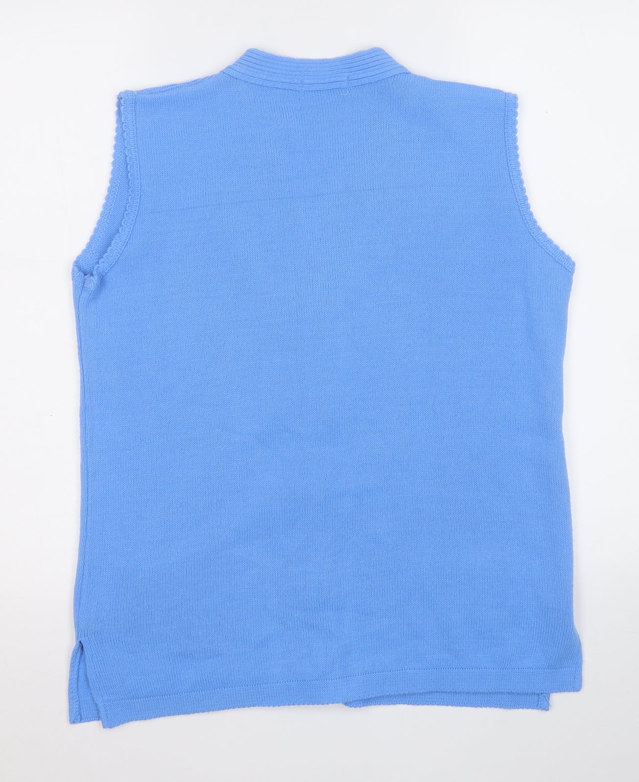 Womens UK Size S Insight Blue Vest Jumper