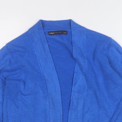 Womens UK Size S Marks and Spencer Blue Cardigan Jumper