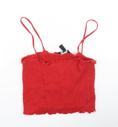 Womens UK Size 12 New Look Red Camisole Tank