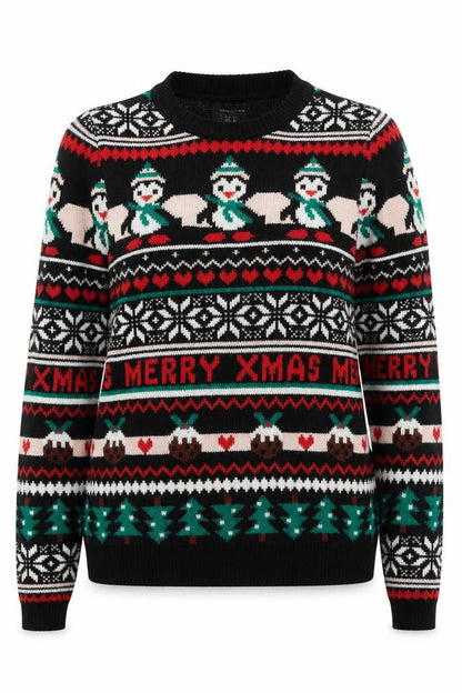Womens UK Size S New Look Multicoloured Pullover Jumper