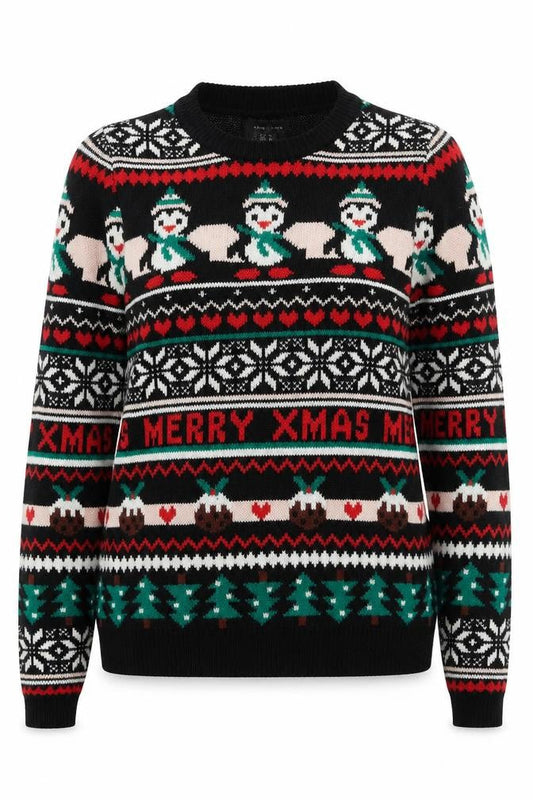 Womens UK Size S New Look Multicoloured Pullover Jumper