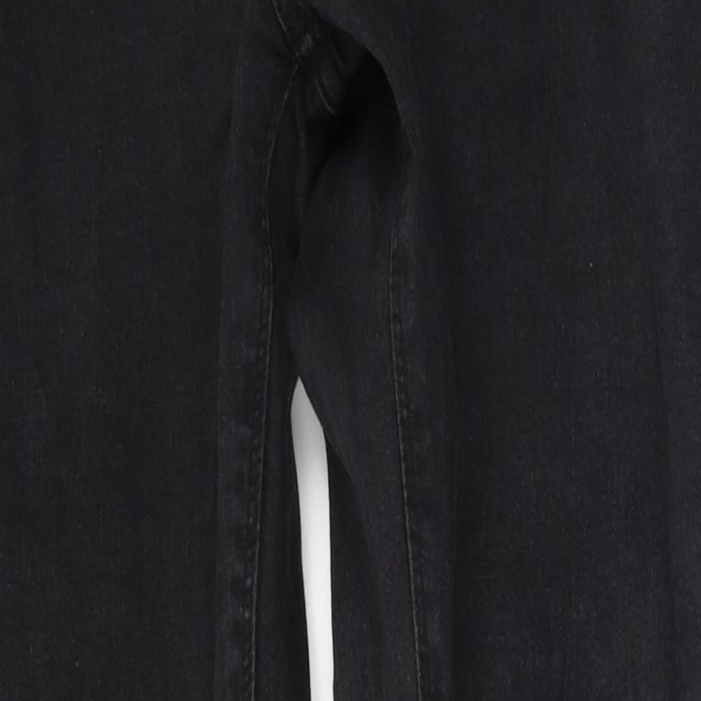 Denim & Co. Womens Grey  Cotton Skinny Jeans Size 38 L32 in Regular