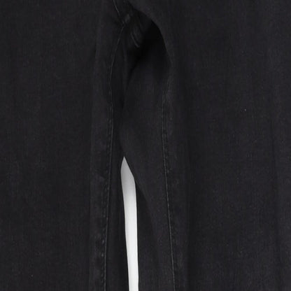 Denim & Co. Womens Grey  Cotton Skinny Jeans Size 38 L32 in Regular