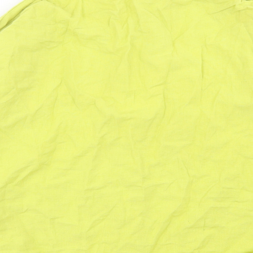 Womens UK Size 10 Missguided Green Basic Button-Up