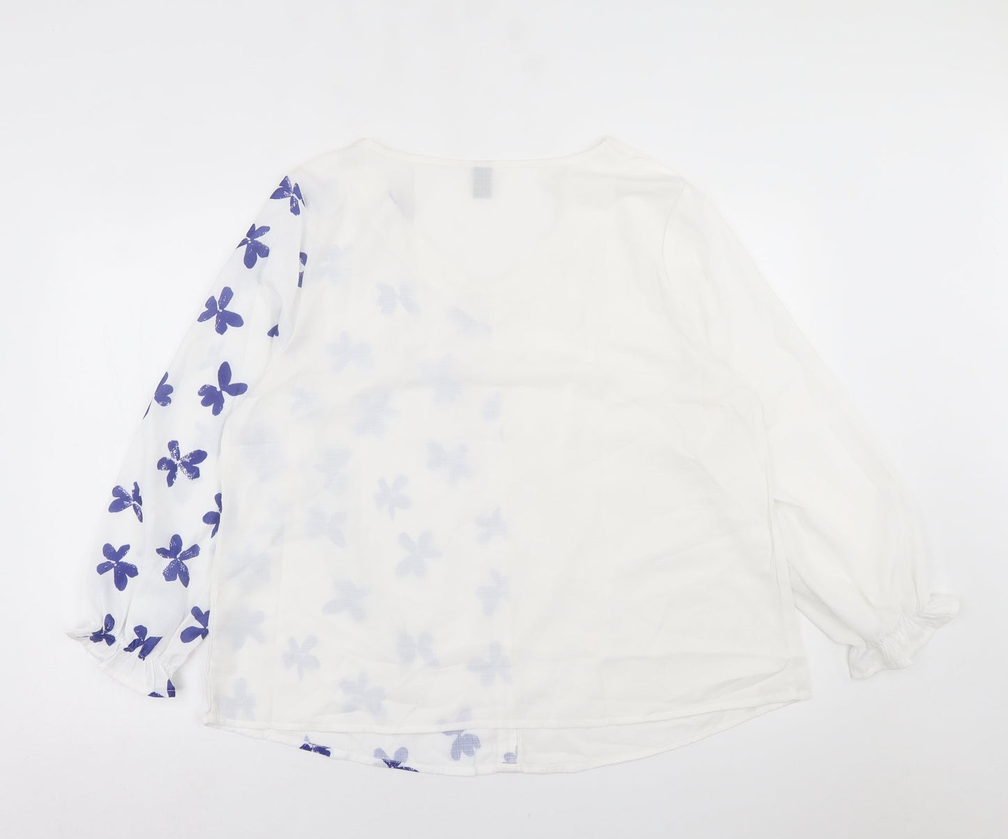 Womens UK Size XL Emery Rose White Basic Button-Up