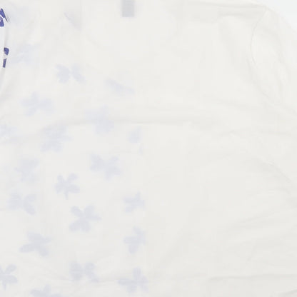 Womens UK Size XL Emery Rose White Basic Button-Up