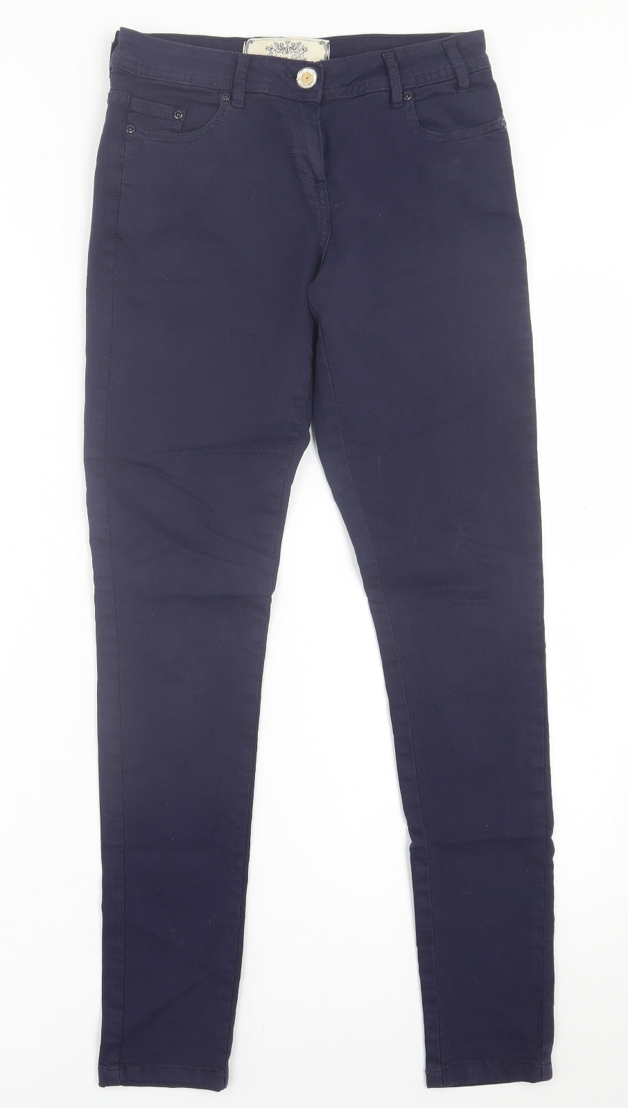 Urban bliss Womens Blue  Cotton Skinny Jeans Size 8 L30 in Regular Button