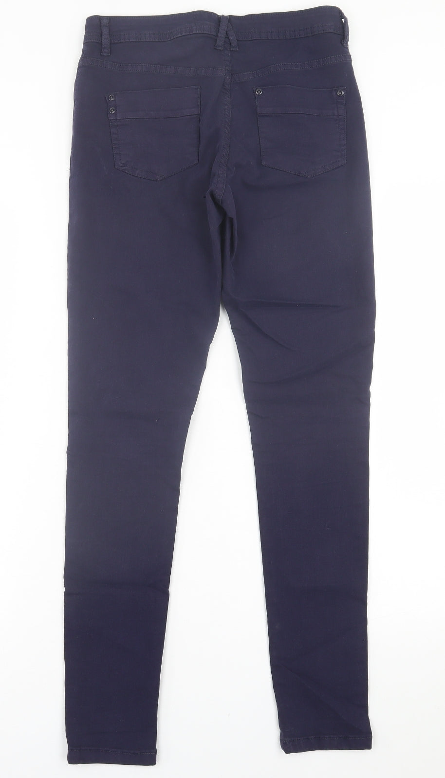 Urban bliss Womens Blue  Cotton Skinny Jeans Size 8 L30 in Regular Button