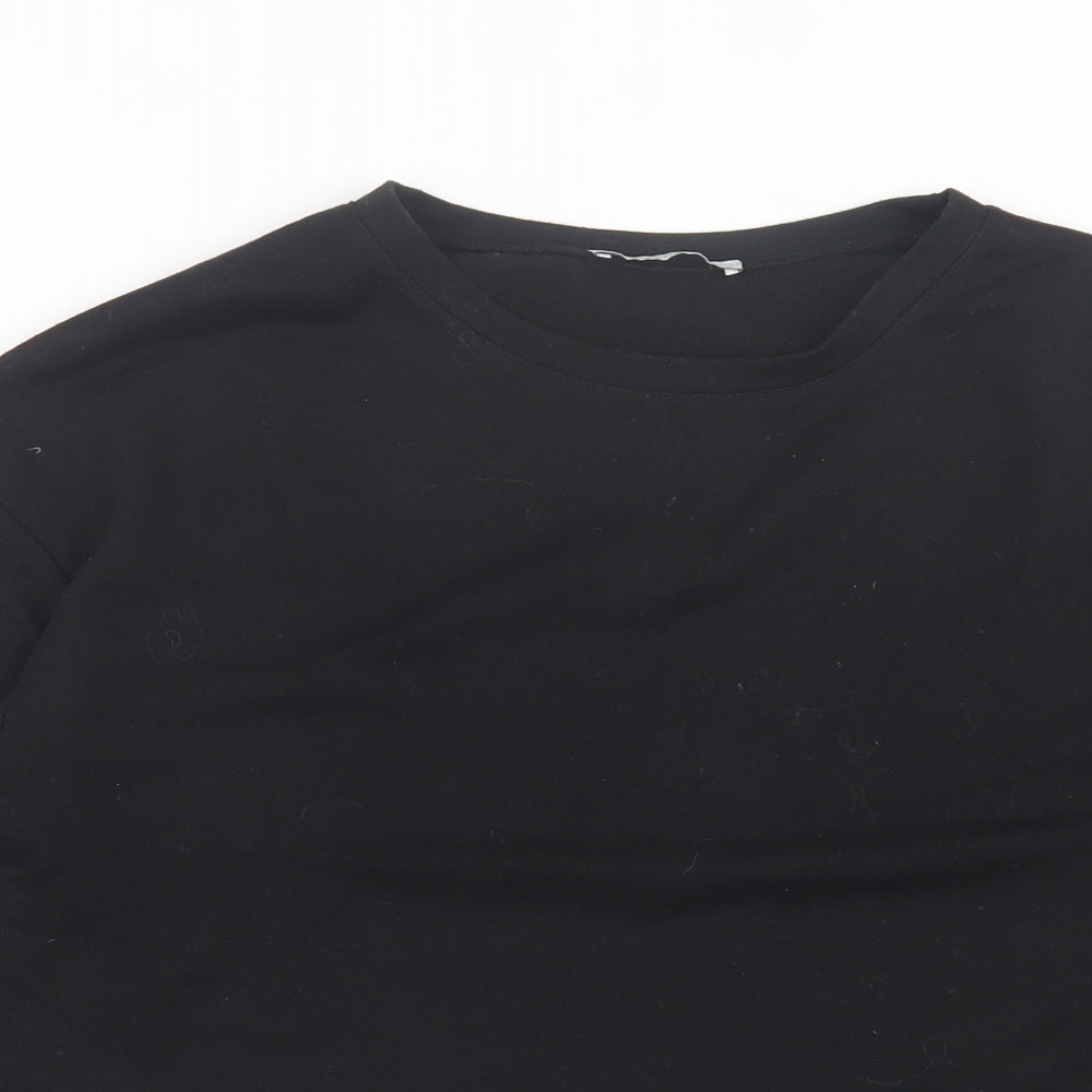 Zara Womens Black  Polyester Pullover Sweatshirt Size S  Pullover
