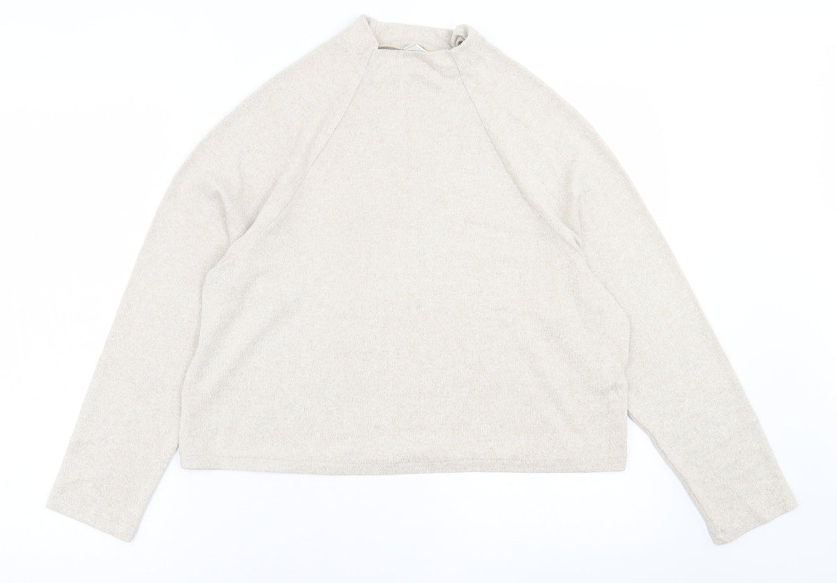 Womens UK Size S H&M Beige Pullover Jumper