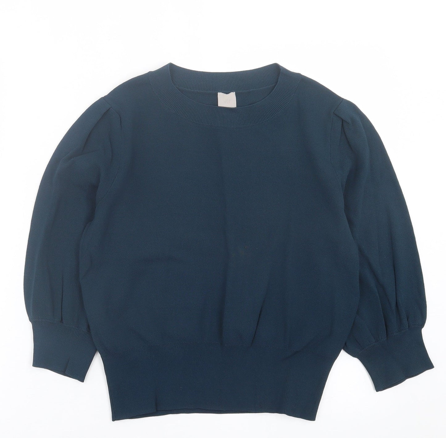 Womens UK Size M H&M Green Pullover Jumper